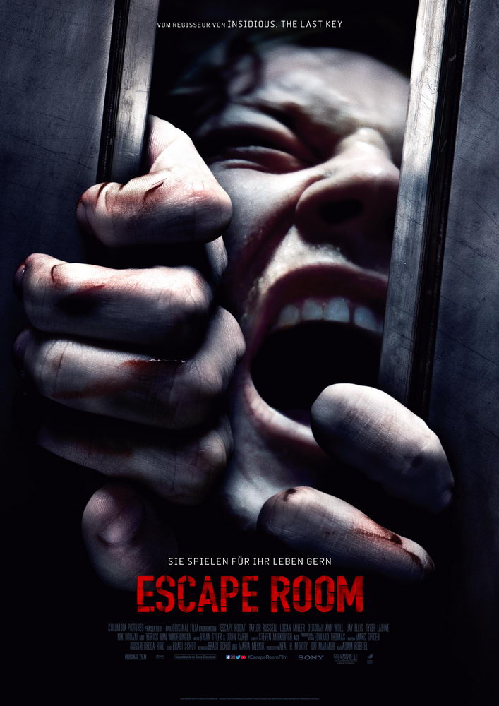 Escape Room [DVD] : Taylor Russell, Logan Miller, Deborah Woll, Tyler  Labine, Nik Dodani, Jay Ellis, Yorick Van Wageningen, Adam Robitel, Ori  Marmur, Neal Moritz, Original Film: Movies & TV 