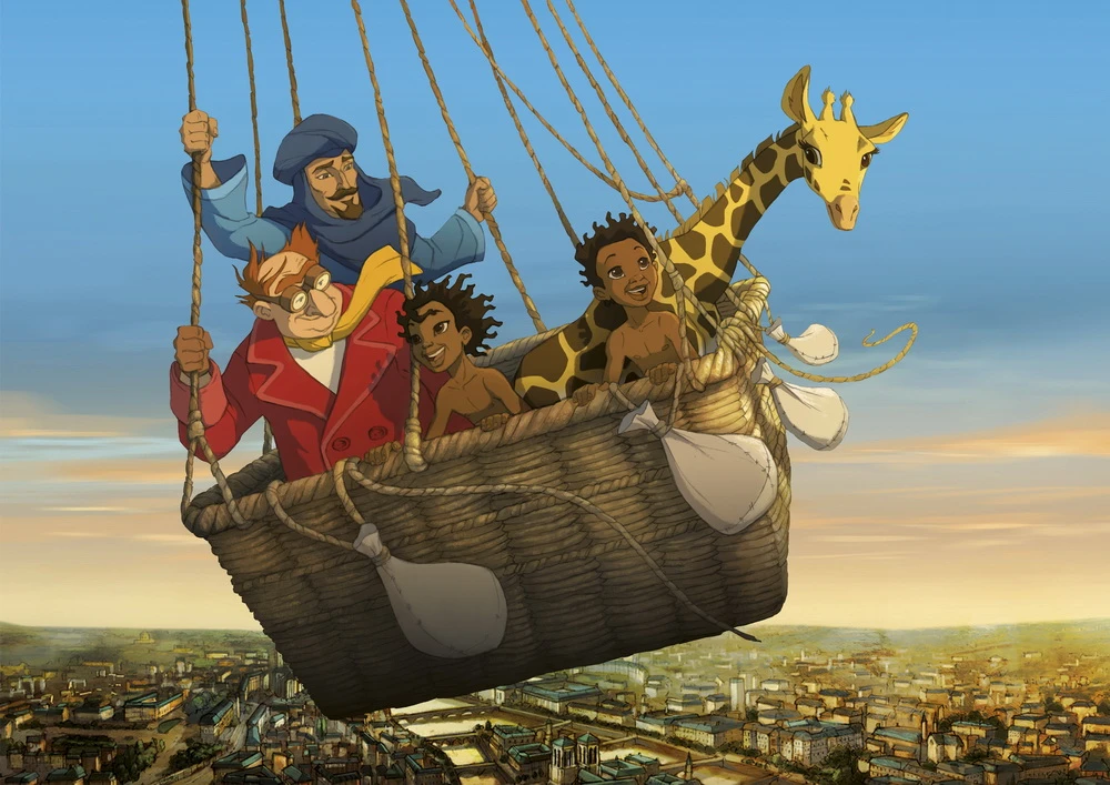 Via Filmfriend auch in den Stadtbibliotheken: "Die Abenteuer der Giraffe Zarafa" (Alamode)