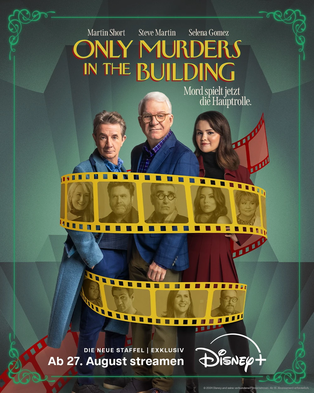 Ein neuer Fall für die Hobbydetektive: "Only Murders in the Building" (© Disney+)